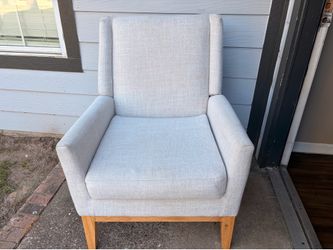 Modern light gray accent chair