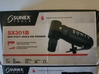 25 HP Mini Right Angle Die Grinder Kit - SUNEX Tools