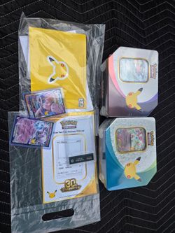 Pokémon TCG 30th Celebration Bundle with Tins and Cards