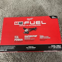 Milwaukee M18 Fuel Brushless RAPID STOP Angled Cut Off Grinder 