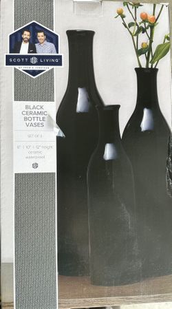 Scott Living Black Vases