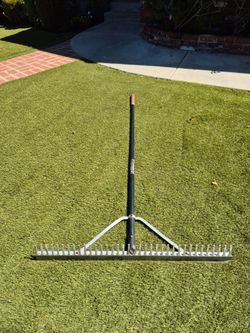 Aluminum landscape rake