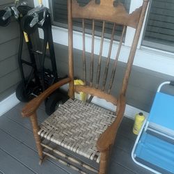 Real Wood Antique Rocking Chair