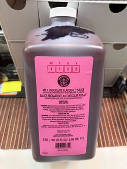 Starbucks Milk Chocolate Flavoured Sauce 1.86L EXPIRED 10/5/26