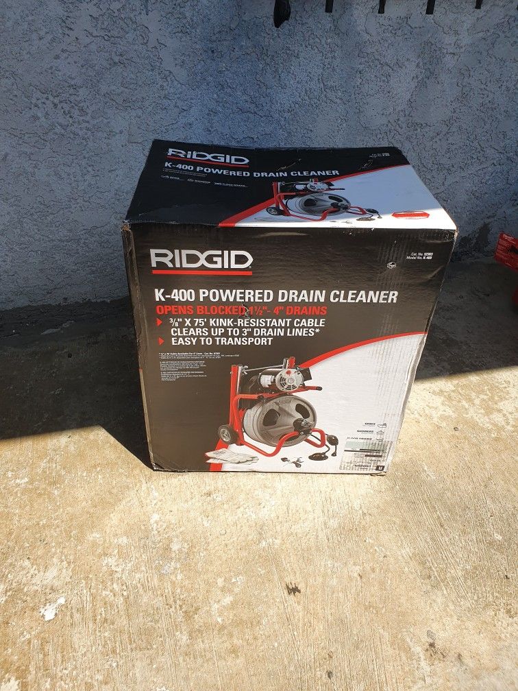 Ridgid K-400 Powered Drain Cleaner 75ft