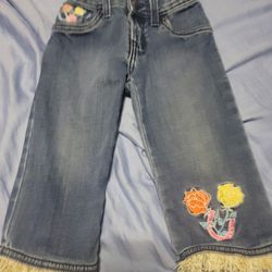 18 Month Wrangler Girls Embroidered Jeans