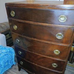 Antique Tall Mahogany Drexel Dresser 