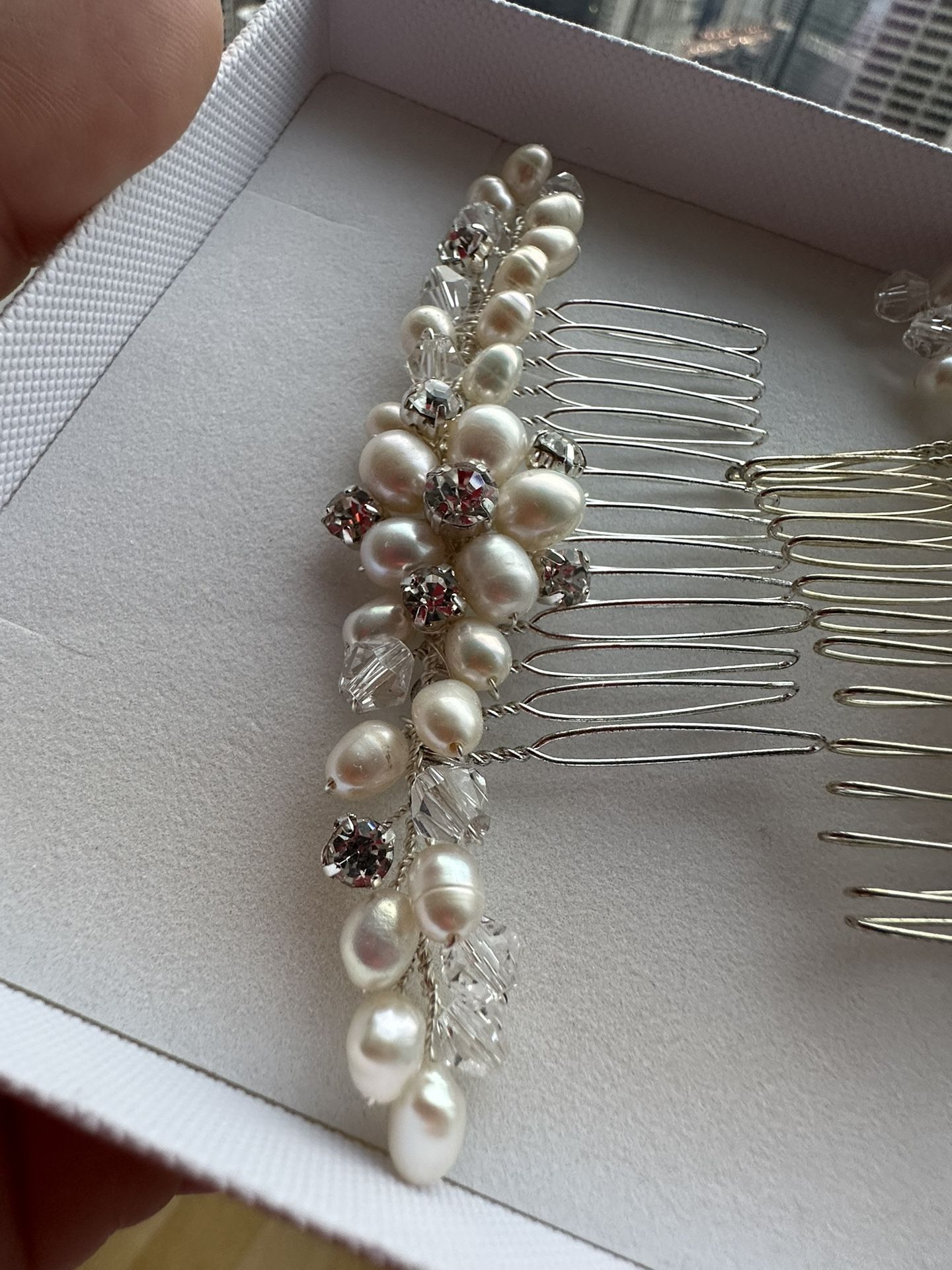 Pearl Floral Bridal Comb