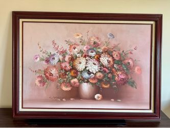 Large Sized Still Life Original Oil Paintings - 42” x 30 “. Signed by artist.