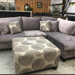 Jamba Groovy Mercury RAF Chaise Sectional /couch 1099