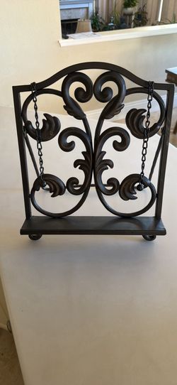 Cookbook metal stand
