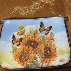 Sunflower Butterfly Satchel