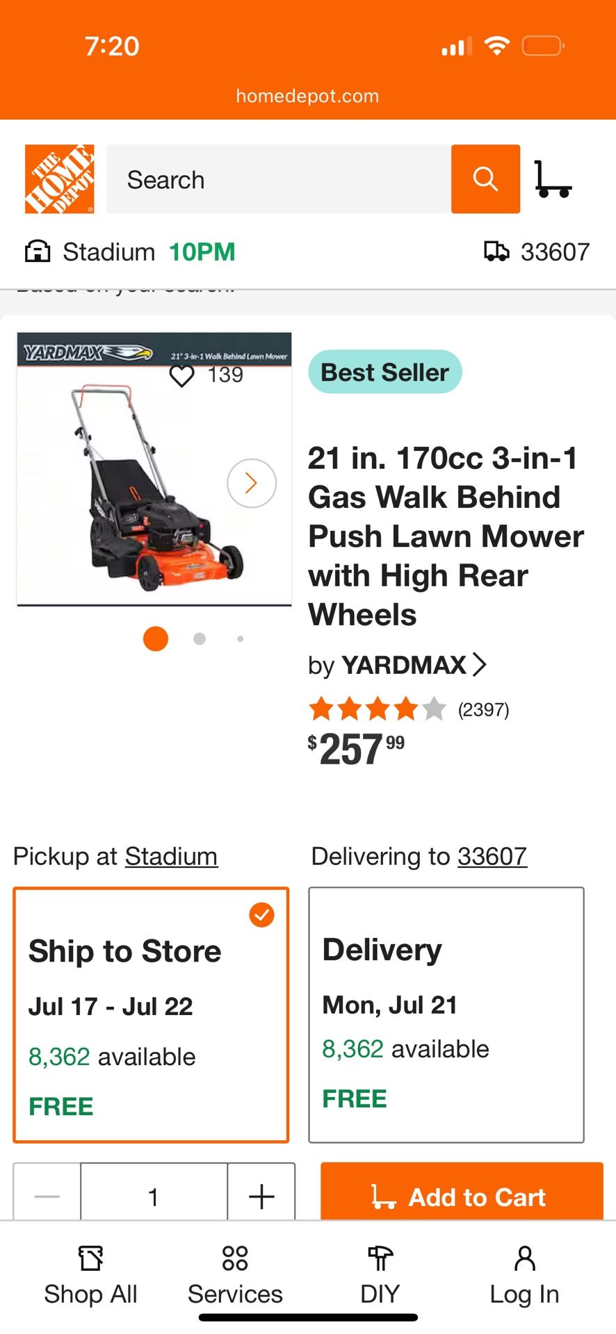 Black And Decker Lawn Mower-Brand New