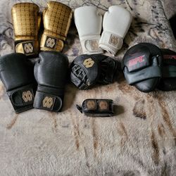 Mayweather Boxing Gloves And Pads