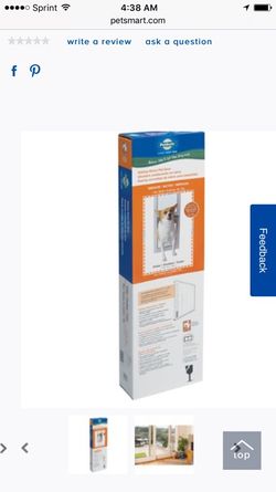 Pet Safe Sliding Glass Pet Door New In Box Size Medium