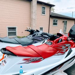Jet Ski (2) with Trailer + 10 Life Saver Jackets 