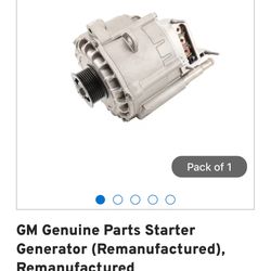 GM Genuine Parts Starter Generator GM Part # 1(contact info removed)