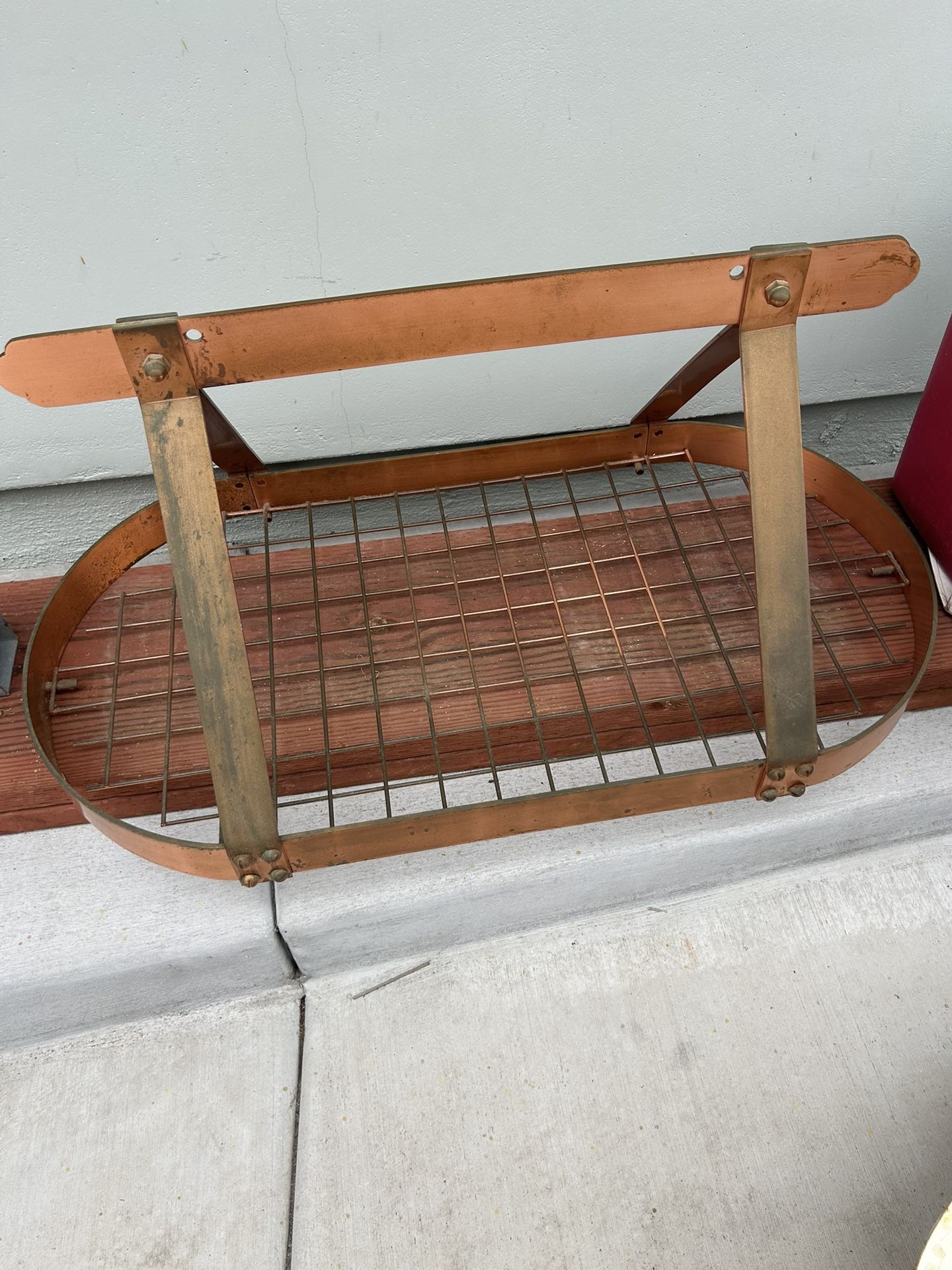 Solid Copper Pot Hanging Rack