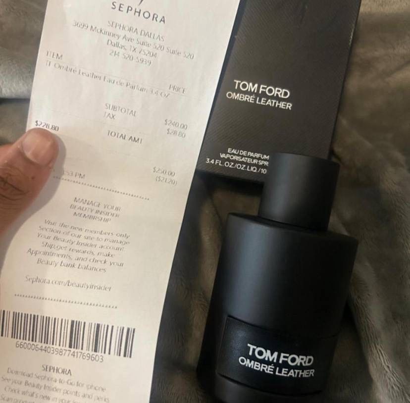 Tom Ford Ombre Leather Eau De Parfum 3.4 Oz – Brand New With Receipt