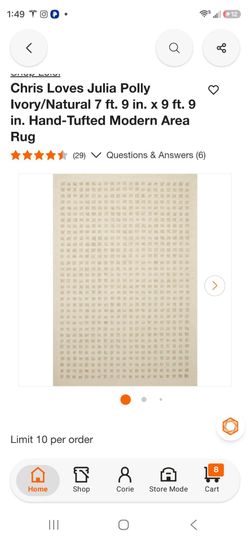 Chris Loves Julia Polly Hand-Tufted Area Rug 7'9" x 9'9"