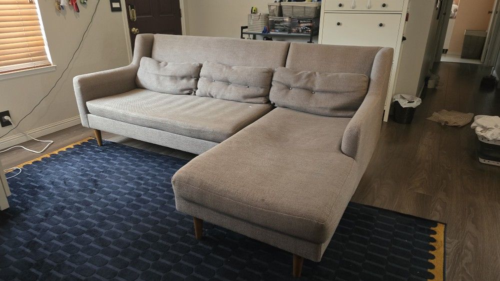 West Elm Crosby 2 piece sofa