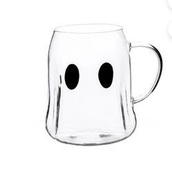 Clear Ghost Mug Halloween Decor