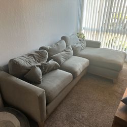 Gray West Elm Couch