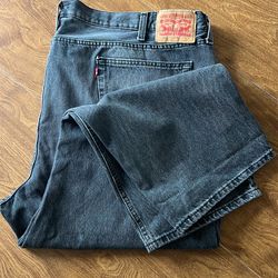 Levi’s 541 Men’s Dark Wash Gray Relaxed Straight Stretch Denim Jeans Size 52