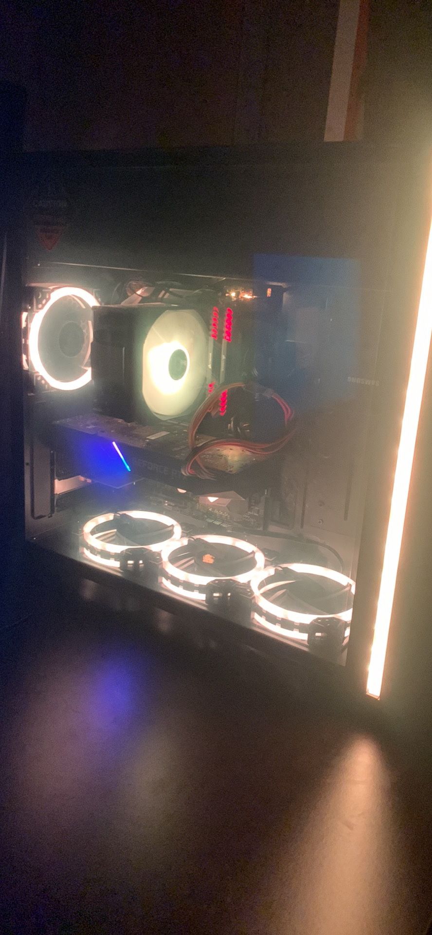 High End GeForce RTX Gaming PC With Logitech Gaming Keyboard And Mouse