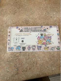 Hello kitty license plate