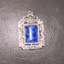 Lapis Silver Pendant 