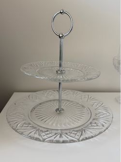 Large collection of Starburst Crystal drinkware and serving dishes