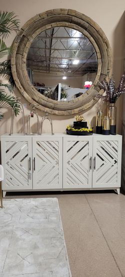 White Phobe Sideboard!!! FLOOR MODEL ONLY!