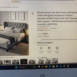 Queen Bed With Frame And Storage Bench