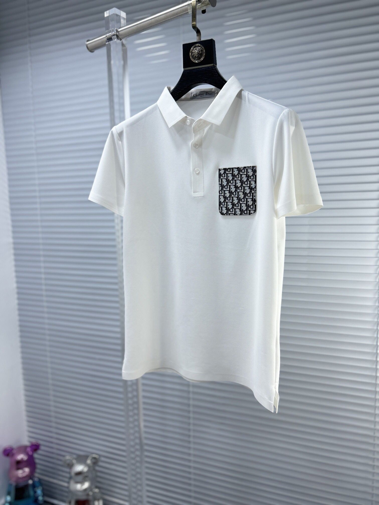 Dior White Polo Shirt New 