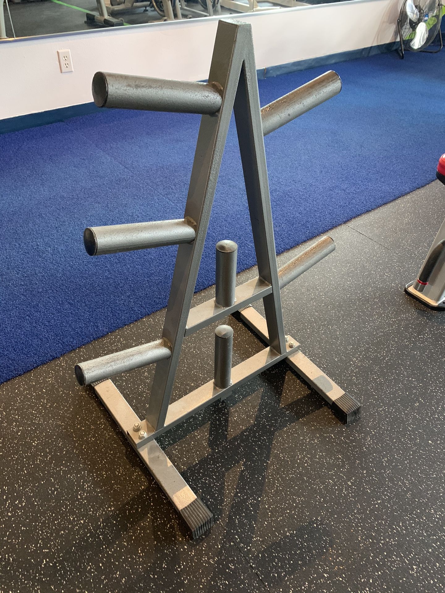 Steel Olympic weight plate tree 6 tier