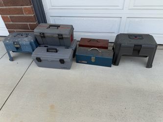 Mixed Lot of Tool Boxes and Step Stools
