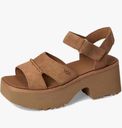Chestnut Ugg Wedges Size 9