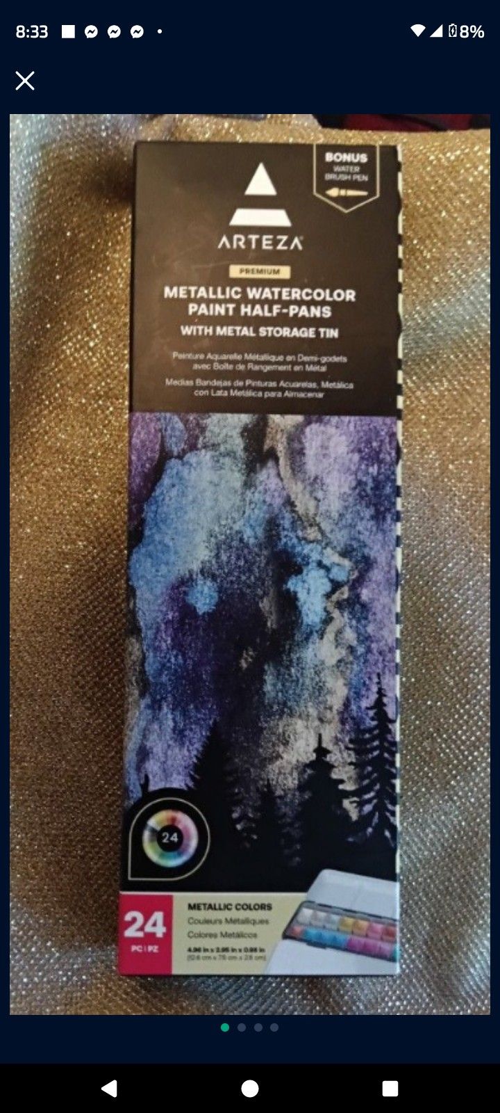 Metallic Watercolors