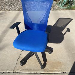 Blue Desk Chair - Price Negotiable - Pick-up Only