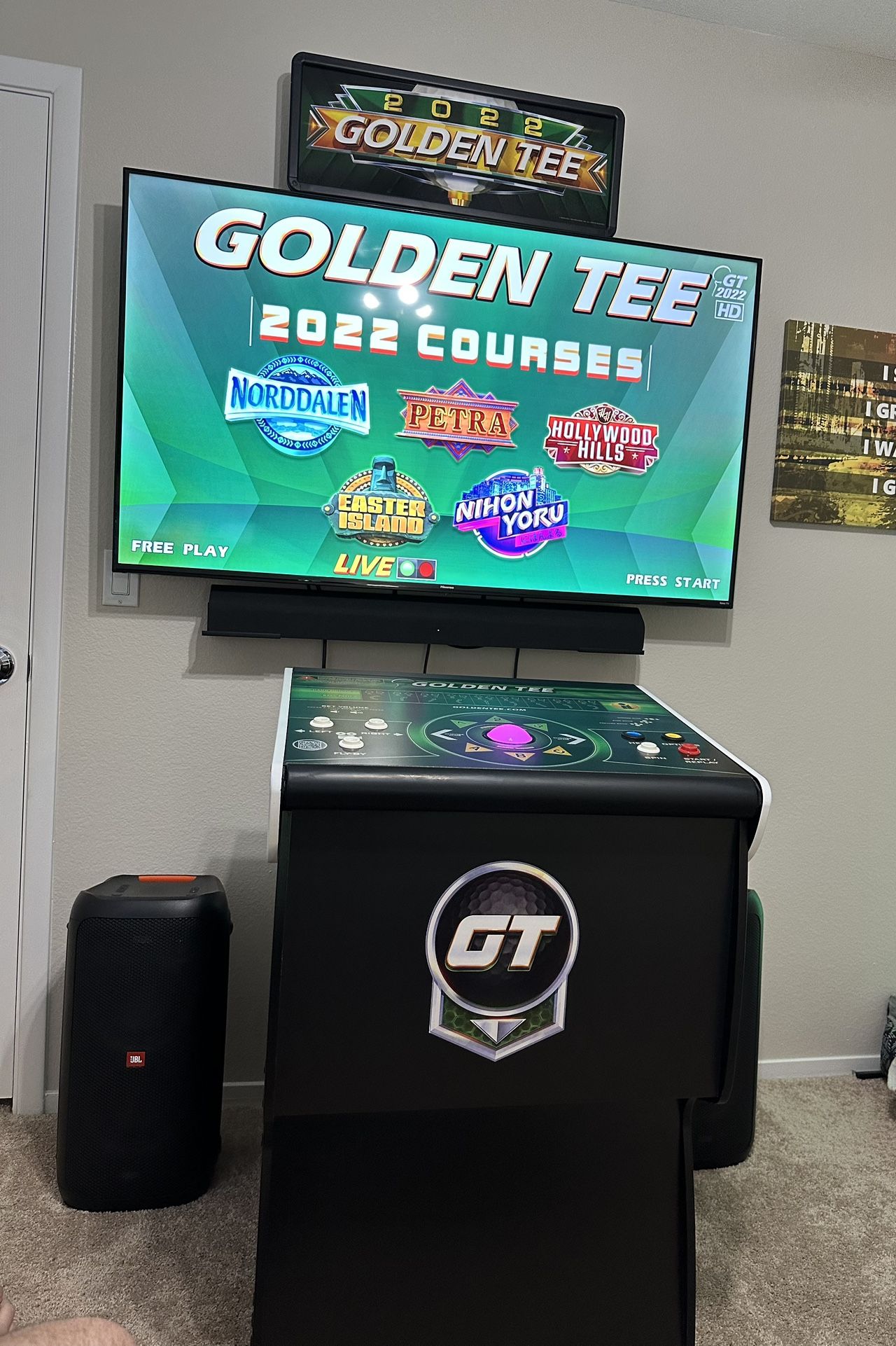 GOLDEN TEE HOME EDITION 2022 ARCADE CABINET!!!!