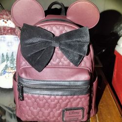 Disney Loungfly Maroon Bag