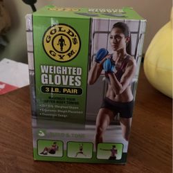 gold’s gym weight gloves 3 lbs pair 