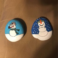 Rock Art For Xmas Decorations 13.00 Each