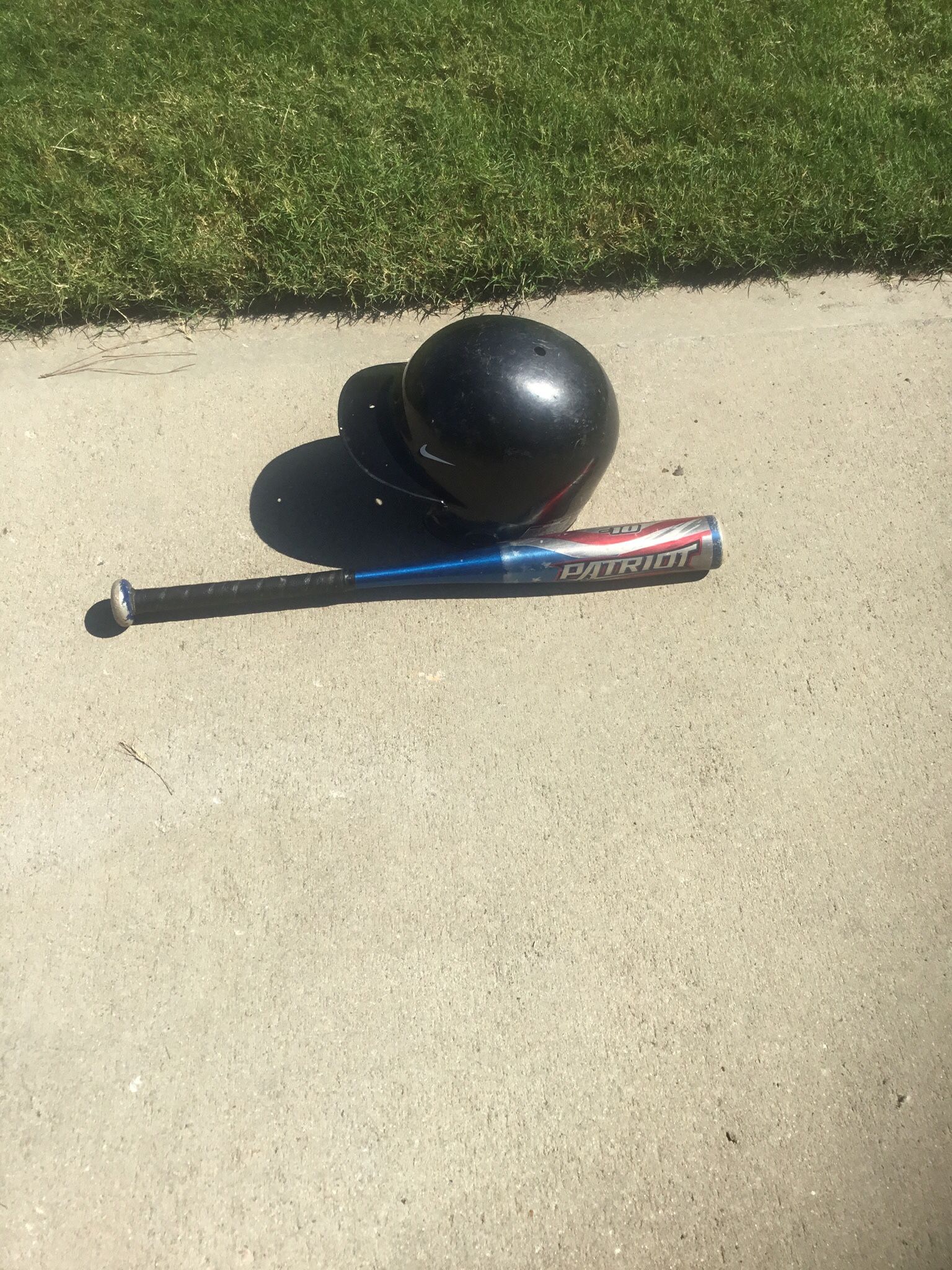 Youth Baseball Helmet And Bat