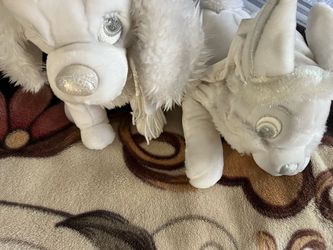 White Plush  set of 2