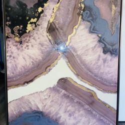 Marble/Geode Print & Frame - Decor