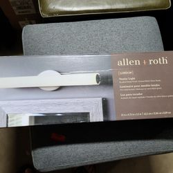 Allen and Roth 25-in 1-Light Brushed Nickel LED Modern/Contemporary Vanity Light