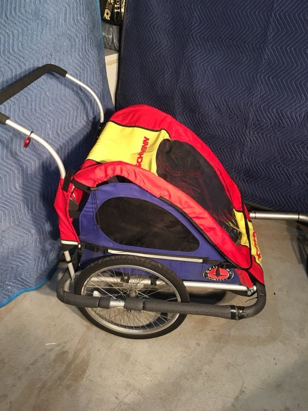 Schwinn running stroller (also attached to bike)