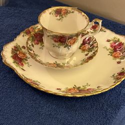 Antique Tea, Cup Saucer, And Play Royal Albert